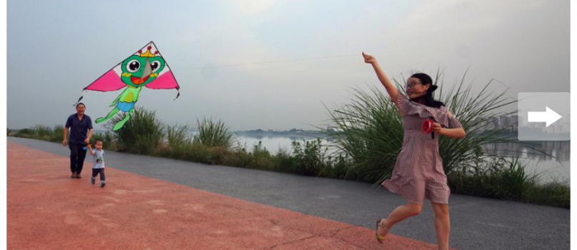 石金诺的摄影作品《放风筝》入选第二届“我家最美一瞬间”全国少年儿童摄影展