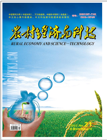 农村经济与科技,杂志招聘,农村经济与科技杂志,农村经济与科技编辑部,农业学术期刊